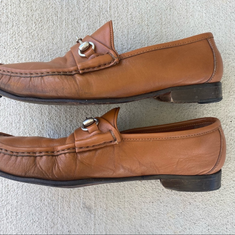 Allen Edmonds Verona Italian Loafers Men’s Size 8.5 D Saddle Tan Walnut Horsebit - Picture 6 of 11